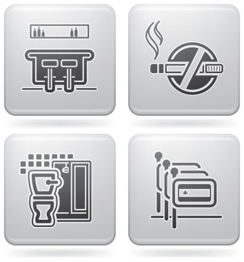 Hotel Related Icons clipart