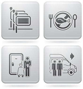 Hotel Related Icons clipart