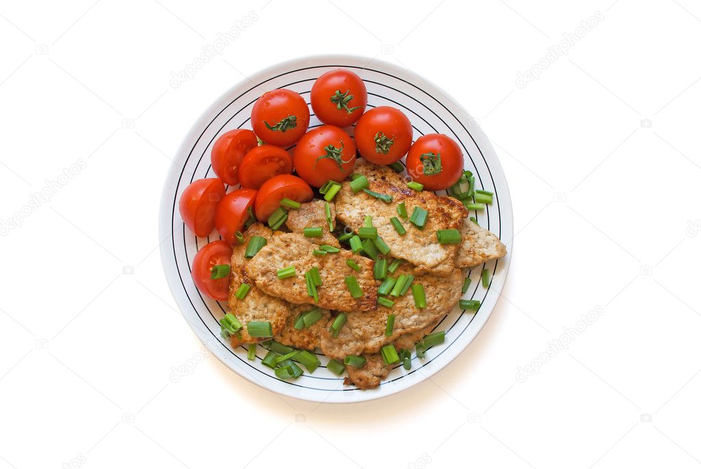 Meat with tomatoes
