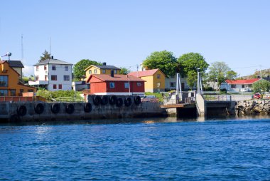 Lofoten adalarındaki Skrova adasının iskelesi.