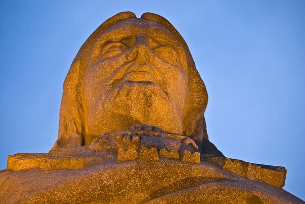 Detalhe da enorme estátua de Cristo em Portu — Fotografia de Stock