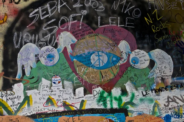 레논 벽 — 스톡 사진