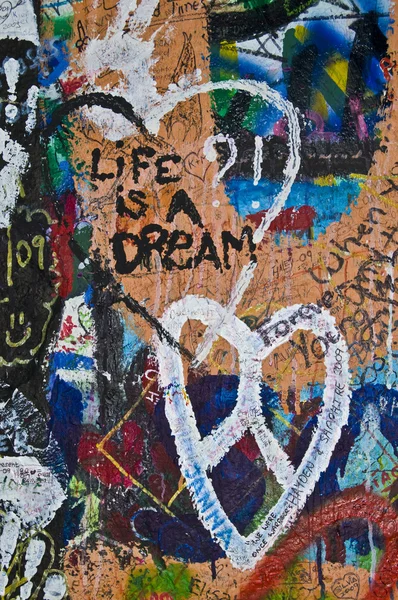 Lennon wall — Stock Photo, Image