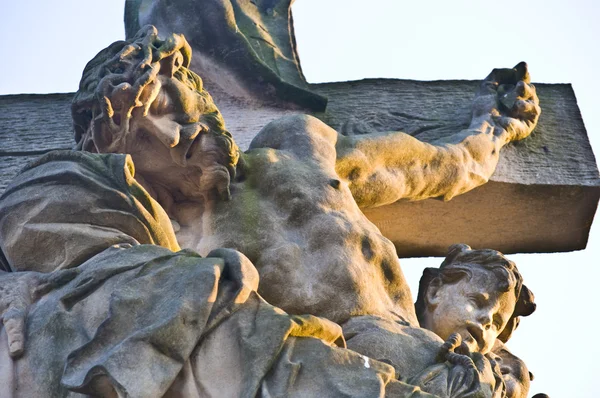 Άγαλμα στη γέφυρα του Καρόλου — Φωτογραφία Αρχείου