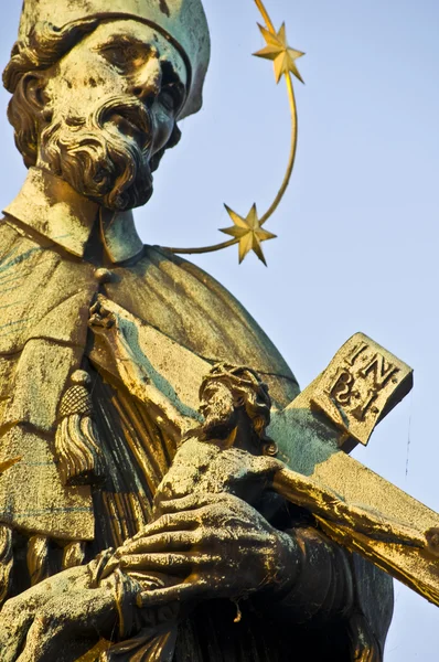 Άγαλμα στη γέφυρα του Καρόλου — Φωτογραφία Αρχείου
