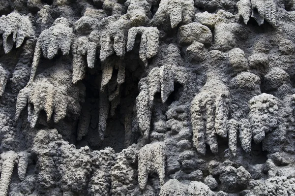 Muro di stalattiti — Foto Stock