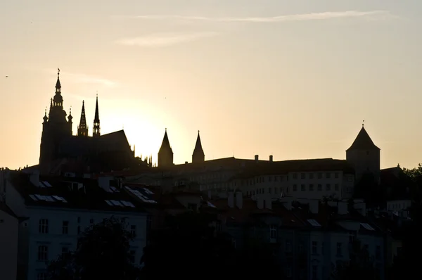 Ηλιοβασίλεμα στην Πράγα — Φωτογραφία Αρχείου