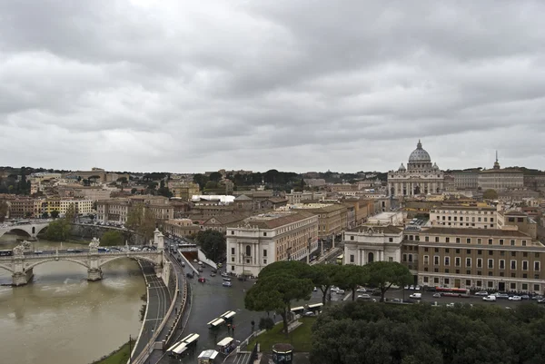 Roma e o Tibre — Fotografia de Stock