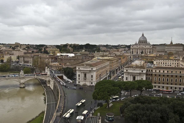 Rome en de tiber — Stockfoto