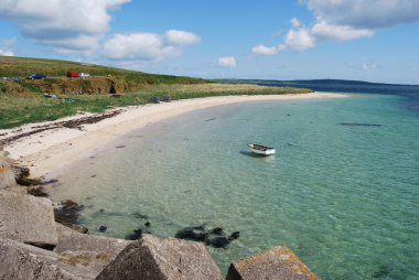 Beautiful beach on Orkney clipart