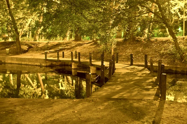 stock image Bridge in a park