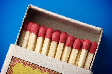 Matchsticks in the box clipart