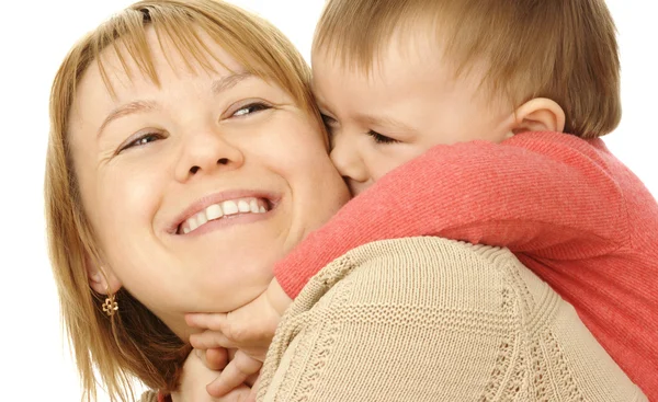 Cute child play with mother — Stock Photo, Image