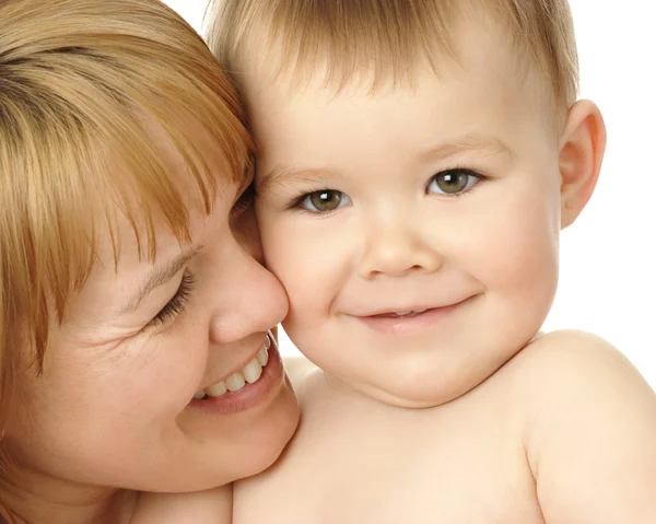Mother is looking at her happy child — Stock Photo, Image