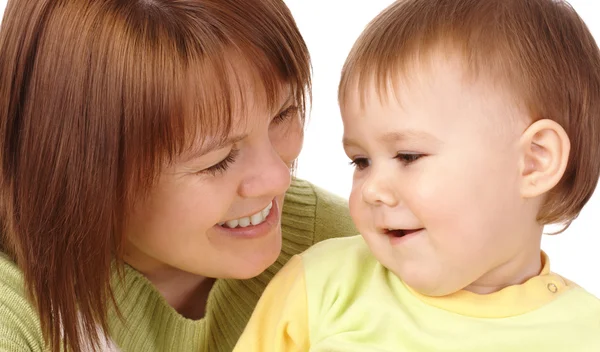 Happy mother looking at her child — Stock Photo, Image