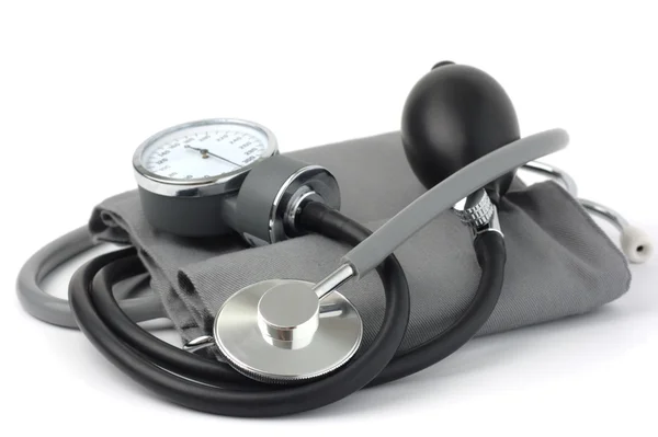 stock image Sphygmomanometer with stethoscope