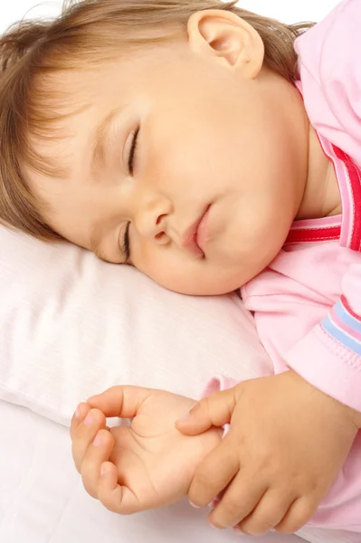 Closeup ενός ύπνου του παιδιού — Φωτογραφία Αρχείου