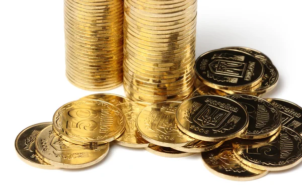 Fecho de umas moedas de ouro — Fotografia de Stock