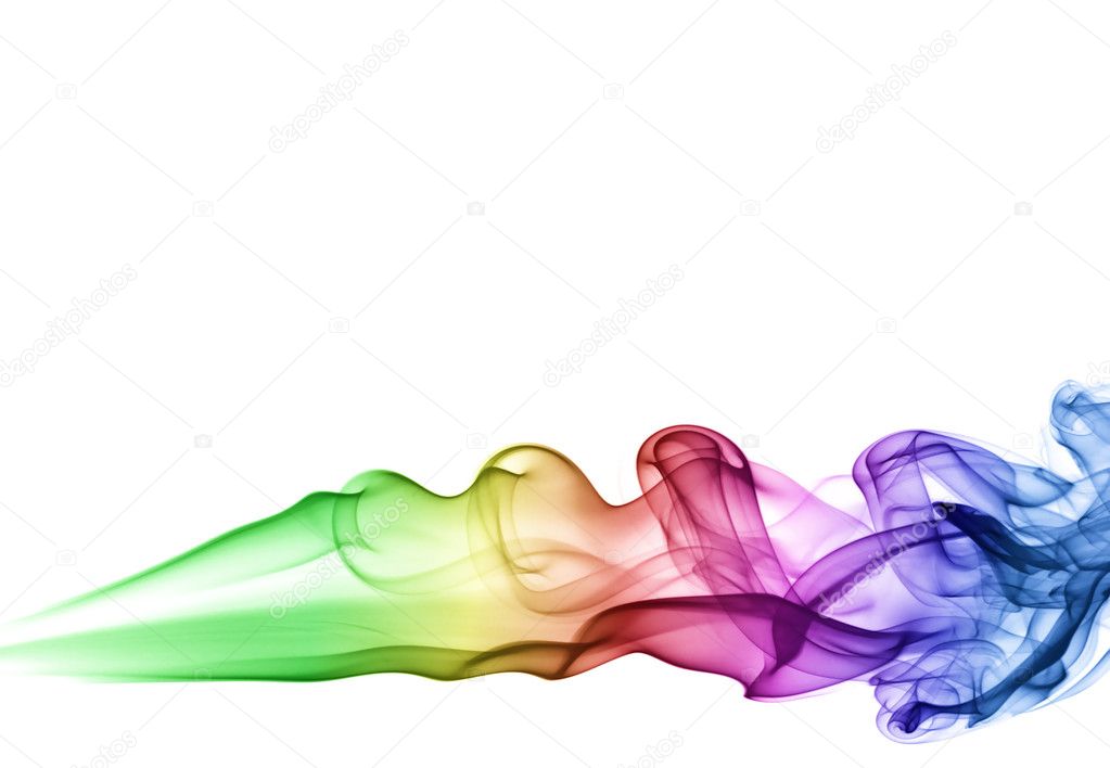 Colored smoke puff