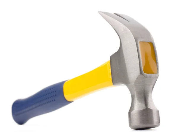 Single blue and yellow hammer — Stock Photo, Image