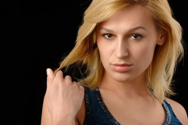 Portrait of a beautiful blonde — Stock Photo, Image