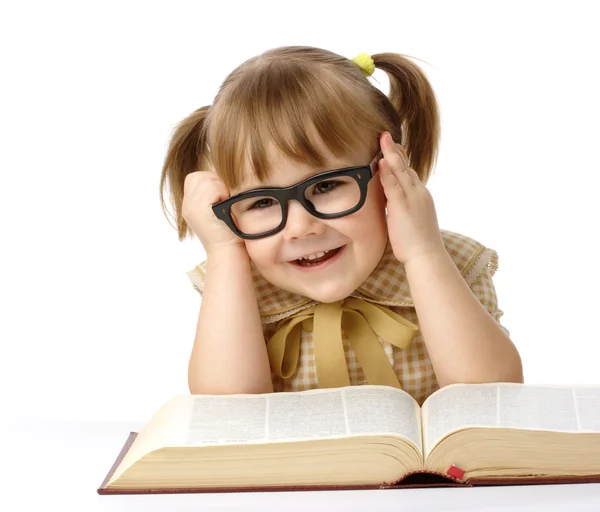 Bambino carino con libro — Foto Stock