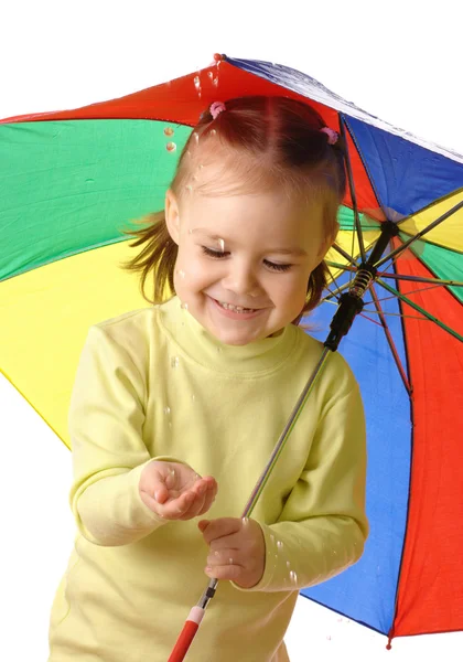 Stock image Cute child with umbrella