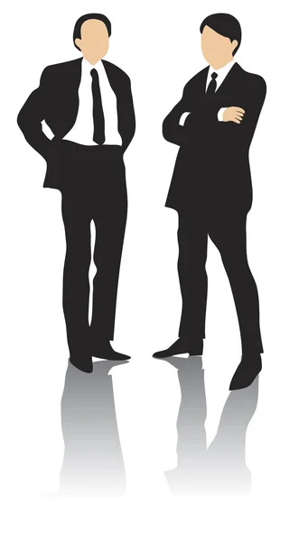 Twee zakenmannen permanent — Stockfoto