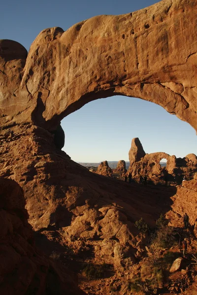 Double Arch. Arches National Park — Stock Photo, Image
