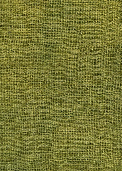 Olivgrüne Textur aus Jute-Leinwand — Stockfoto