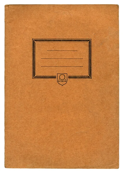 Old orange notebook — Stock Photo, Image
