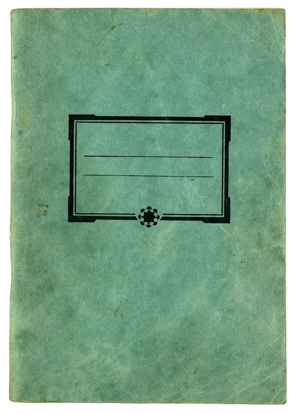 Old green notebook — Stock Photo, Image