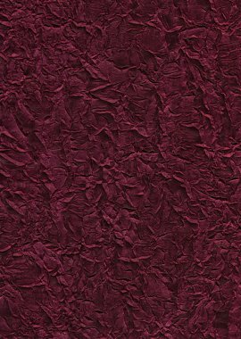 Carmine silky creased texture