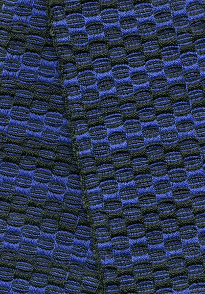 Çift taraflı siyah ve mavi dokuma — Stok fotoğraf