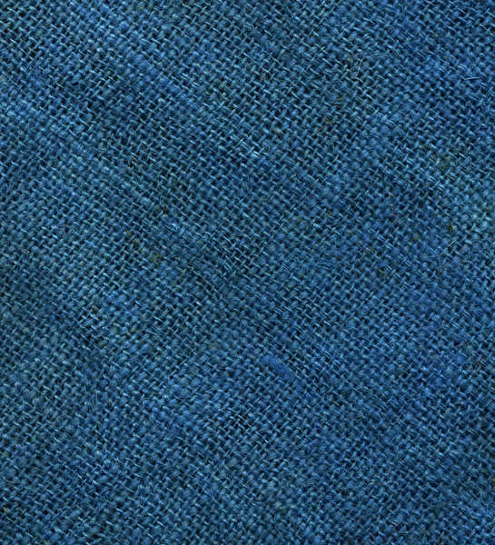 Синий джутовый холст — стоковое фото