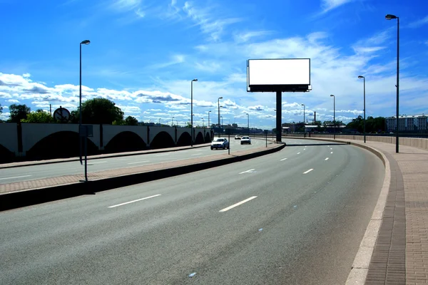 Droga billboard — Zdjęcie stockowe