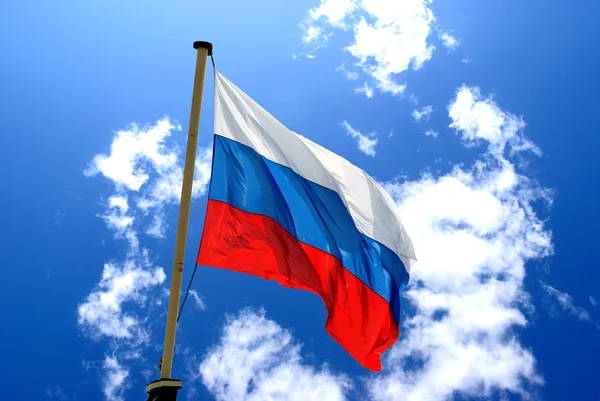 Ρωσική σημαία — Φωτογραφία Αρχείου