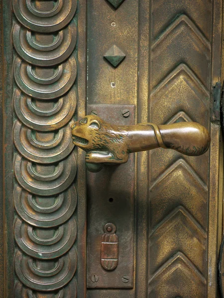 Kerk deur-tegel-detail 2 — Stockfoto