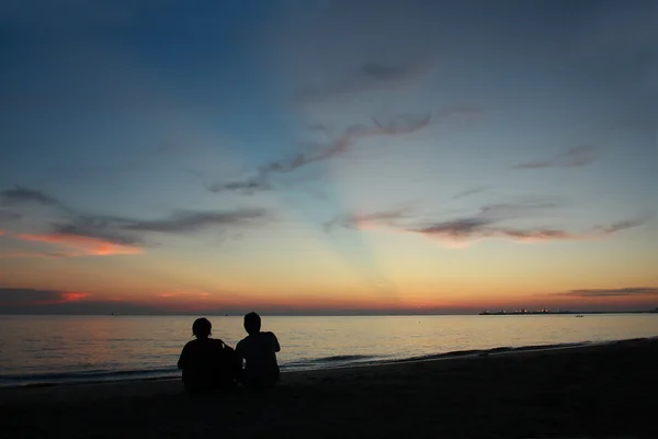 Romantic sunset — Stock Photo, Image