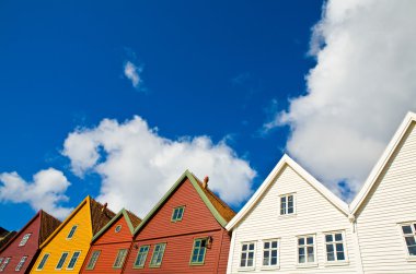 Colourful houses clipart