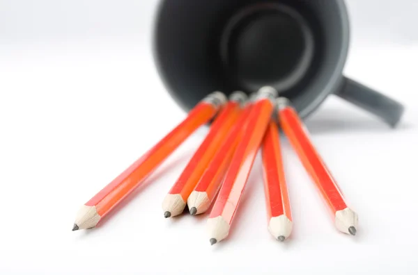 Bleistifte im Becher. — Stockfoto