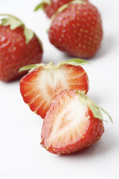 Nahaufnahme von frischen Erdbeeren. — Stockfoto