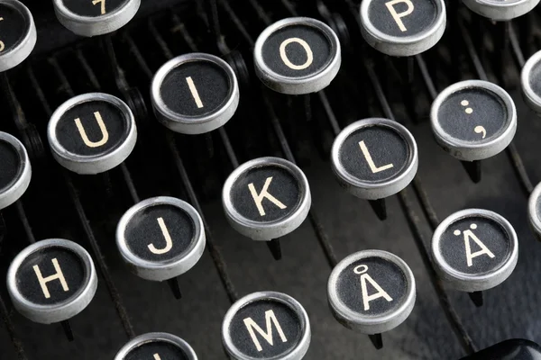 Chaves de máquinas de escrever antigas . — Fotografia de Stock