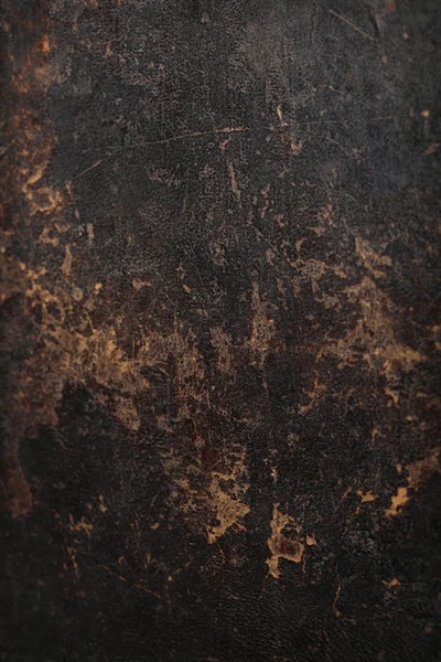 stock image Dark brown leather background texture.