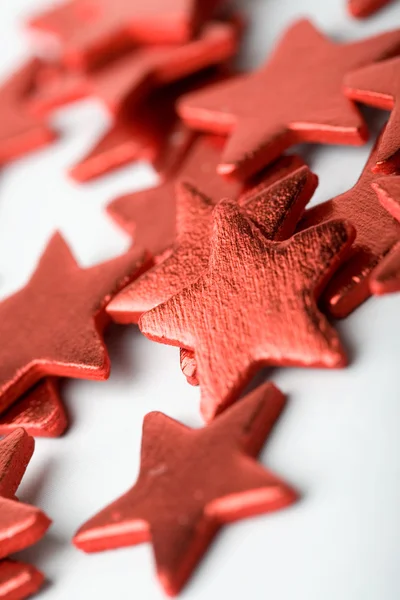 Tvar červené hvězdy Vánoční dekorace — Stock fotografie