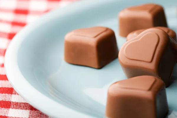 Serduszka czekoladowe — Zdjęcie stockowe
