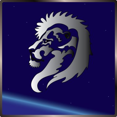 Lion sign zodiac clipart