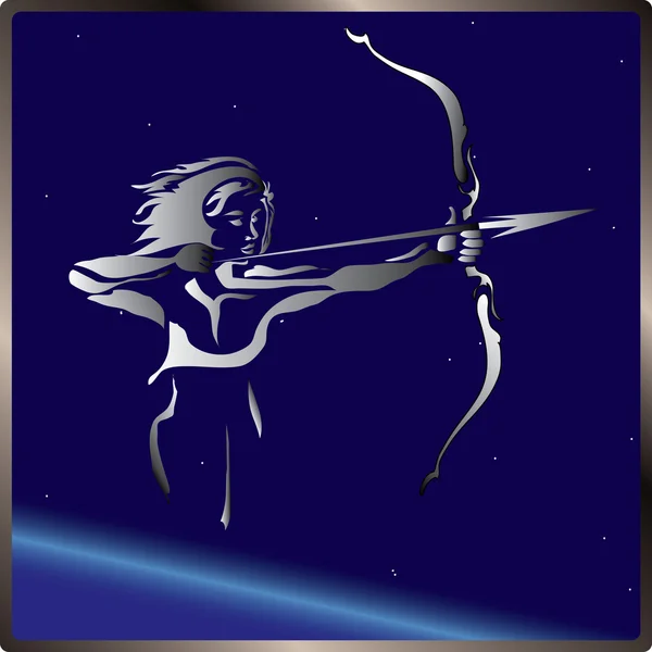 Sagittario segno zodiacale — Vettoriale Stock