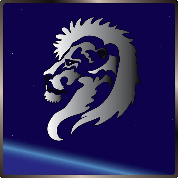 Signe du lion zodiaque — Image vectorielle