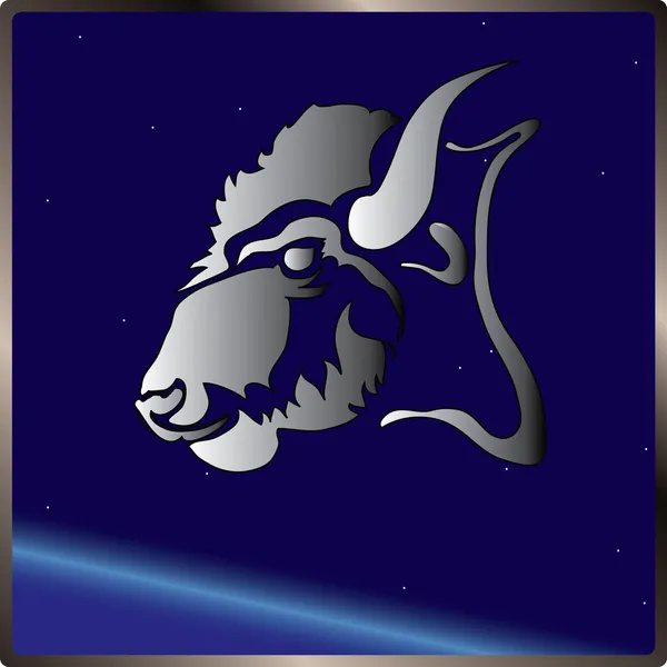 Sinal de touro zodíaco — Vetor de Stock